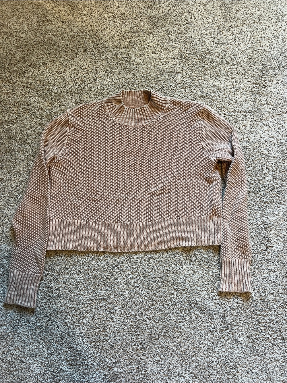 Kendal and Kylie Crewneck Knit Sweater - Cream